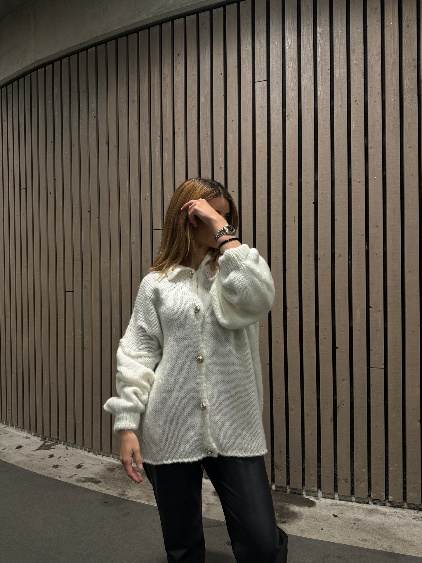 Ya Banat - Oversized Knitted Cardigan